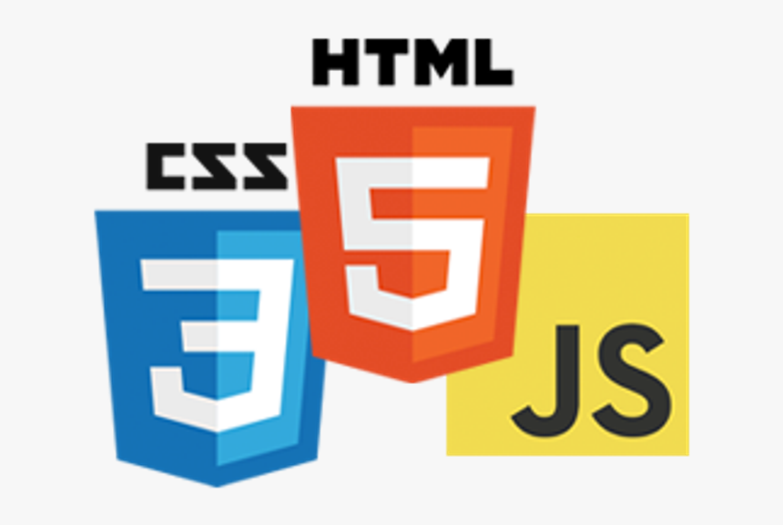 The three logos of HTML5, CSS3, and JS